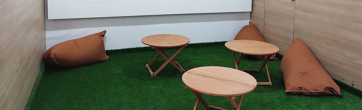 Blue coffee relax space