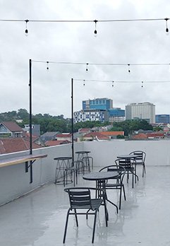 Blue coffee rooftop